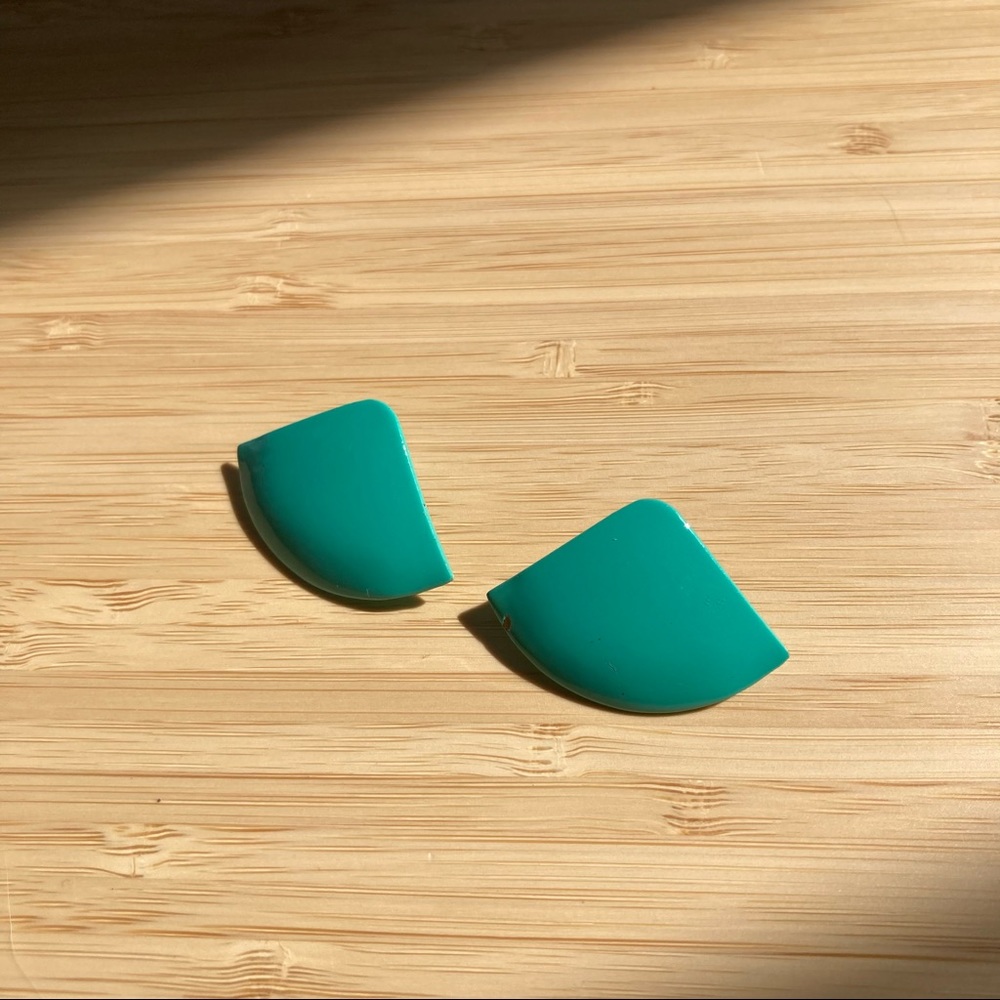 Vintage Fan Post Earrings